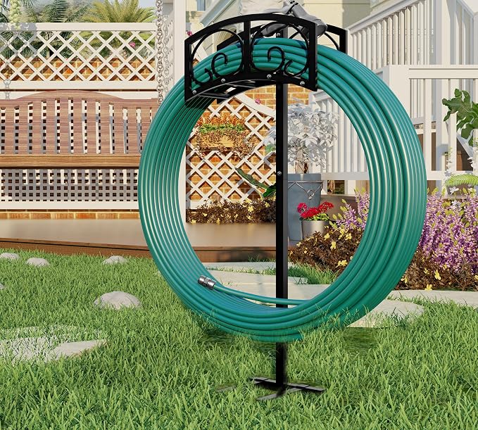 Fire Beauty Garden Hose Holder, Freestanding Water Hose Holder, In ground Hose - Image 3