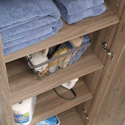 Sauder HomePlus Storage Cabinet/ pantry cabinets, Salt Oak finish - Image 11