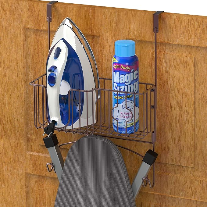 Simple Houseware Over-The-Door/Wall-Mount Ironing Board Holder - Image 5