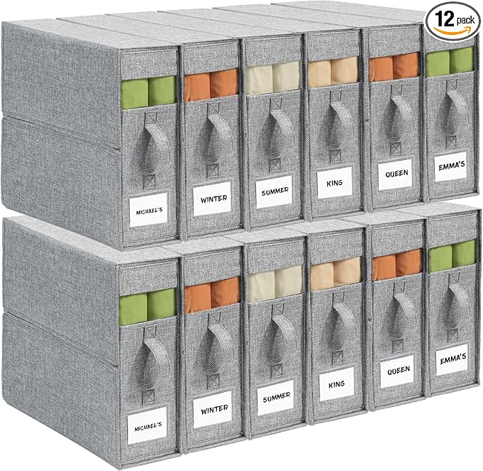 12Pack Sheet Organizers and Storage by ZenStorage