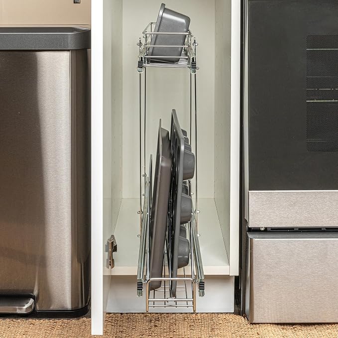 Household Essentials Glidez Multipurpose Chrome-Plated Steel Pull-Out/Slide-Out - Image 11
