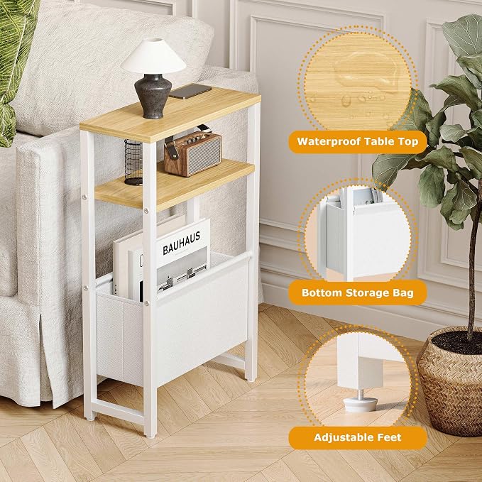 Narrow Side Table, Slim End Table - Image 4
