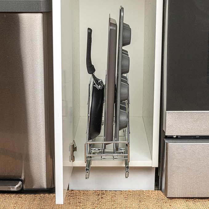 Household Essentials Glidez Multipurpose Chrome-Plated Steel Pull-Out/Slide-Out - Image 11