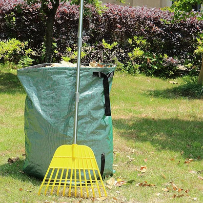 Gardzen 12 Tines Gardening Leaf Rake, Lightweight Steel Handle, Detachable - Image 7