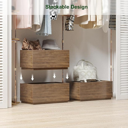 woodtalks Stackable 1 Drawer Dresser, Storage Cabinet - Image 4