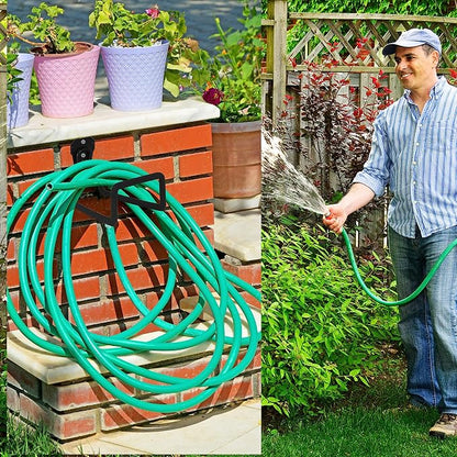 PHYEX 2 Pack Garden Hose Holder Wall Mount, Metal Hanger - Image 5