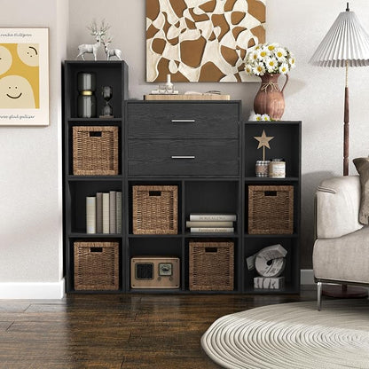 Homes: Inside + Out Apexa 2-Drawer Wooden Stackable Storage Drawers, Small Food - Image 13