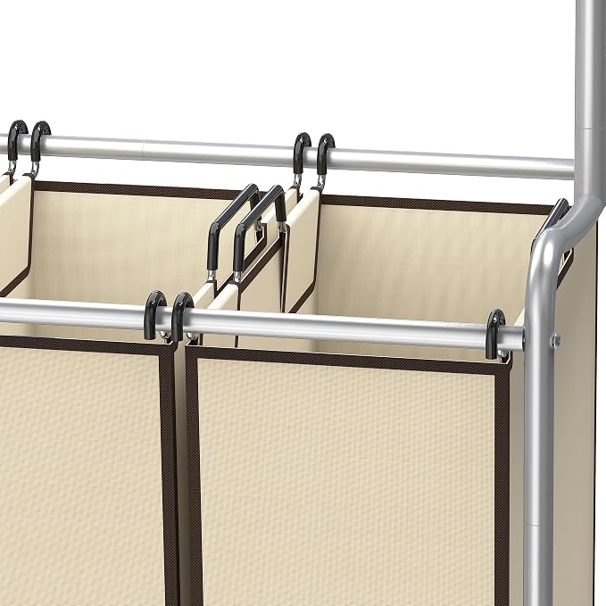Deco Brothers Heavy Duty 3 Bags Laundry Sorter Cart - Image 5