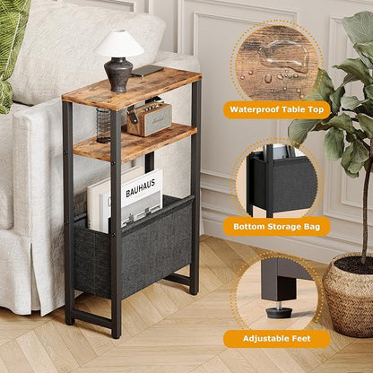 Narrow Side Table, Slim End Table - Image 4