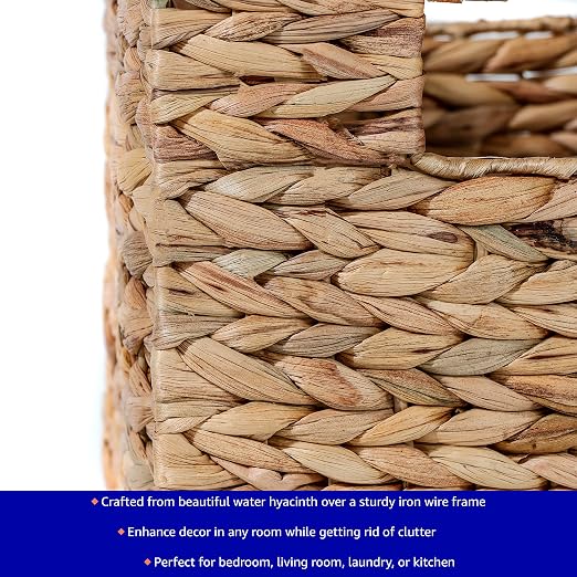 Trademark Innovations Foldable Hyacinth Storage Basket - Image 3