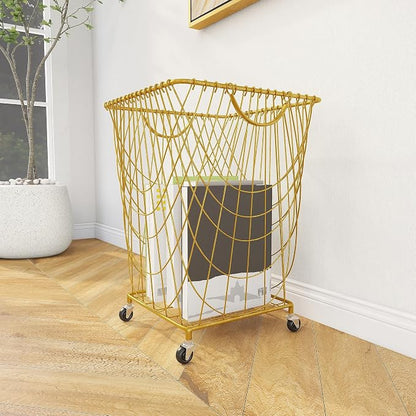 Deco 79 Metal Square Storage Cart - Image 9