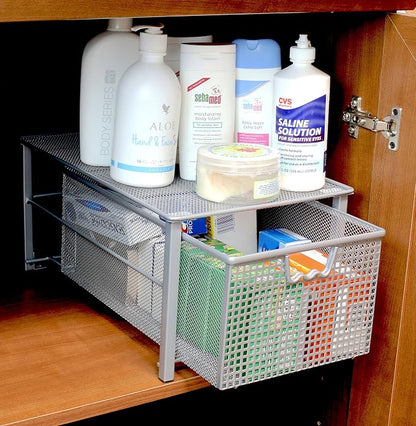 Deco Brothers Stackable Pull Out Cabinet Sliding Basket - Image 7