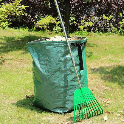 Gardzen 12 Tines Gardening Leaf Rake, Lightweight Steel Handle, Detachable - Image 6