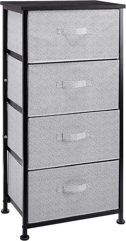 Amazon Basics Fabric 4-Drawer Storage Organizer Unit by AmazonBasics