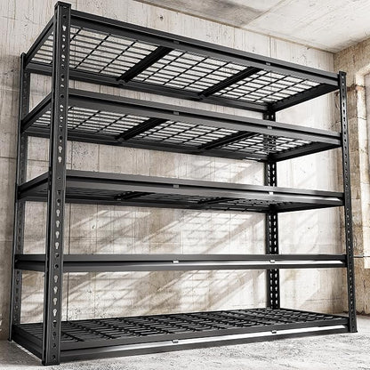 REIBII 48" W Garage Shelving 3000LBS Metal Shelving Heavy Duty Storage Shelves by REIBII