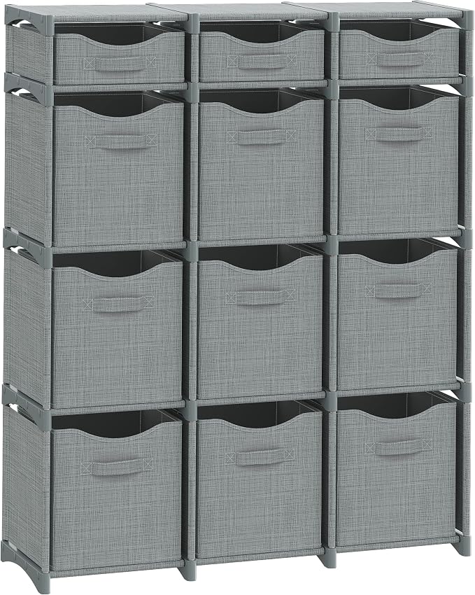 12 Cube Closet Organizers And Storage | Includes All Storage Cube Bins | Easy by Neaterize